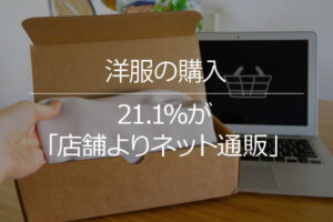21.1％が洋服を買うなら「店舗よりネット通販」