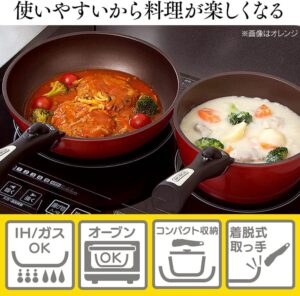 Amazon.co.jp限定　アイリスオーヤマ フライパン 鍋 6点セット