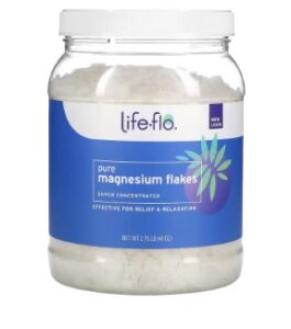 Life-flo, ピュア マグネシウム フレーク、超濃縮、2.75ポンド（44オンス）
